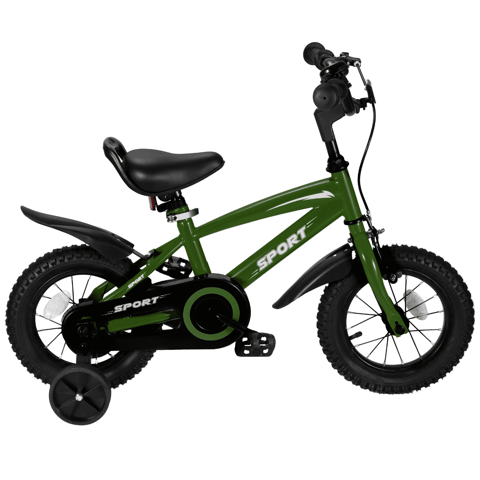 Naipo 12 in Kid Bike for Boys and Girls Gradient Purple Bicycle with Training Wheels Bell and Dual Brakes