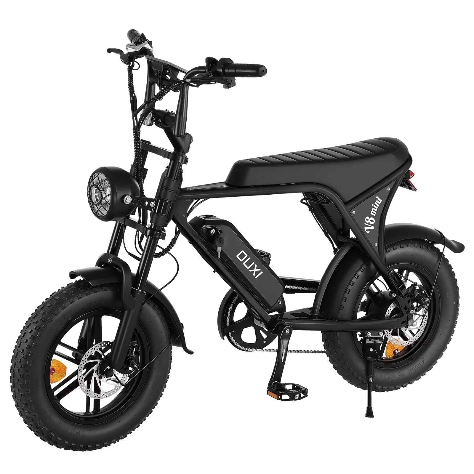 OUXI V8 Electric Bike for Adults, 20 Fat Tire Electric Mountain Bike Peak 750W, 48V 15Ah Battery, UL2849