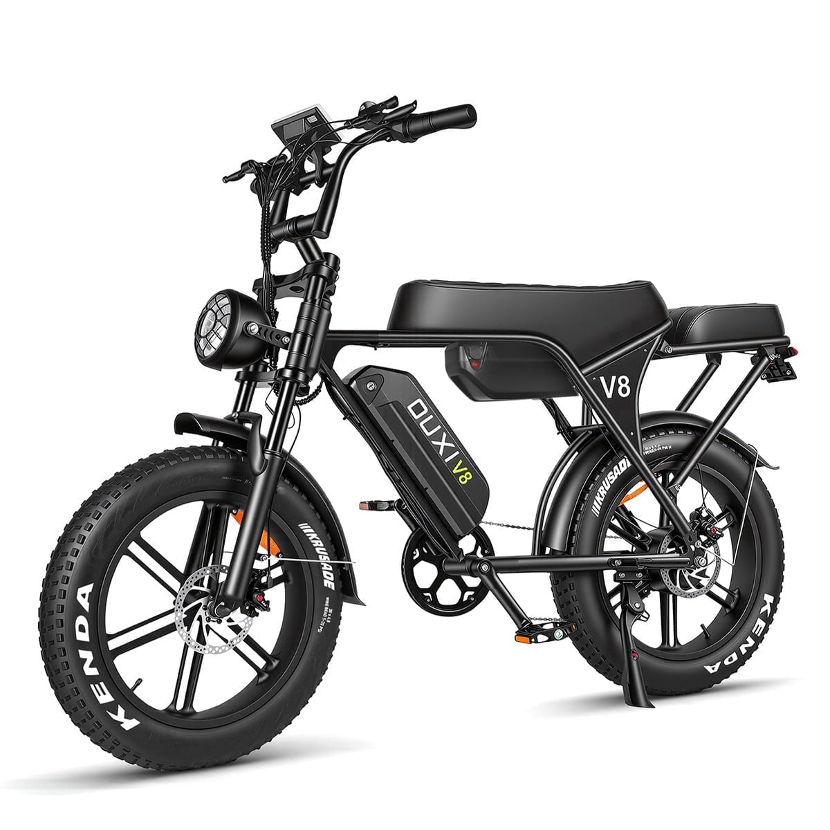 OUXI V8 Electric Bike for Adults, 20 Fat Tire Electric Mountain Bike Peak 750W, 48V 15Ah Battery, UL2849