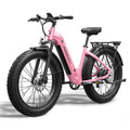 PUCKIPUPPY 960W Peak Electric Bike for Adults Step Through E-Bike 28mph Max Speed 60Miles Range 26 Fat Tire Electric Mountain Bike 48V 15AH Battery 7 Speed off-Road Ebike, Comply with UL2849 By SGS