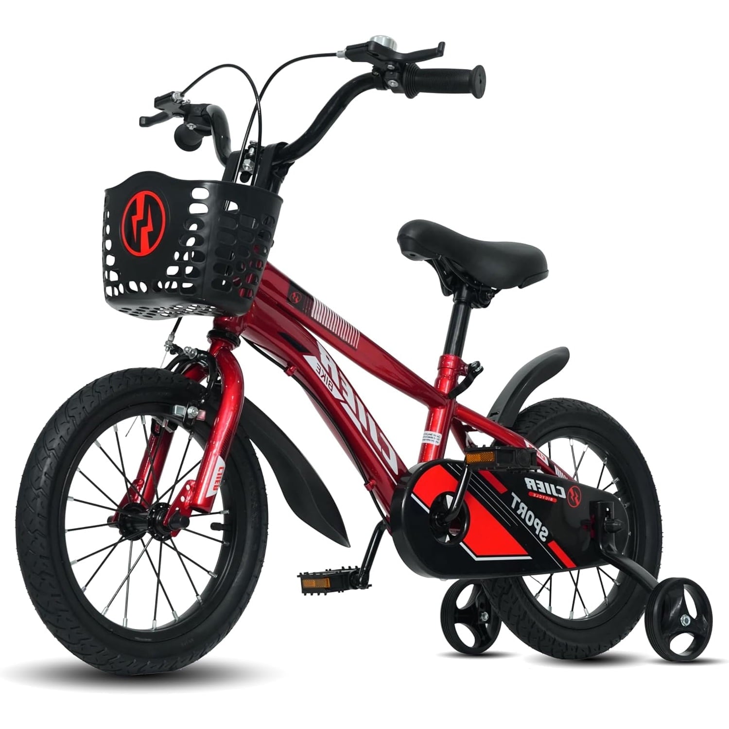 NEORIVER 14 Kids Bikes for Girls and Boys, Kids' Bicycles with Training Wheels, Ages 3-5 Years