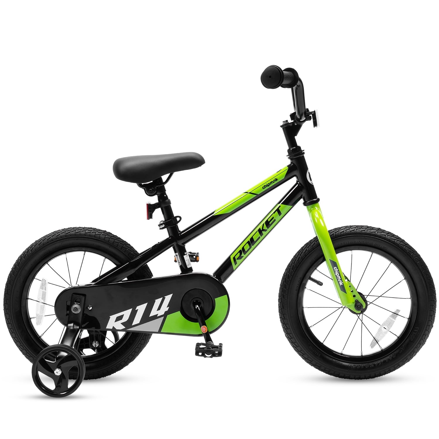 RoyalBaby Rocket Kids 14-Inch BMX Training Wheel Bicycle,Blue