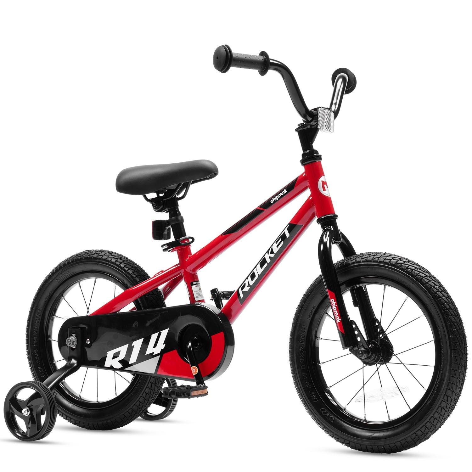 RoyalBaby Rocket Kids 14-Inch BMX Training Wheel Bicycle,Blue
