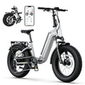 SISIGAD Electric Bike for Adults, 500W Peak 750W Battery Long Range, 20mph E Mountain Bike, 20×4.0 Fat Tire Ebike, Electric Bicycle 48V/10.4AH UL2849