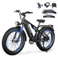 Skeri Electric Scooter Bike for Adults, 26x4 Fat Tire Full Suspension E-Mountain Bicycle,750W (Peak 1200) Motor 48V 20Ah 7-Speed Ebike UL2849