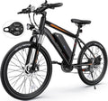 TotGuard Electric Bike for Adults, 26 Ebike 350W Adult Electric Bicycles, Electric Mountain Bike with 36V 10.4Ah Battery, Suspension Fork, Shimano 21 Speed Gears