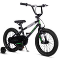 Vollsch BMX Style Kids Bike for 2-8 Years Old Boys Girls 16 Inches Toddlers Bicycle with Coaster Brake Training Wheels, Black