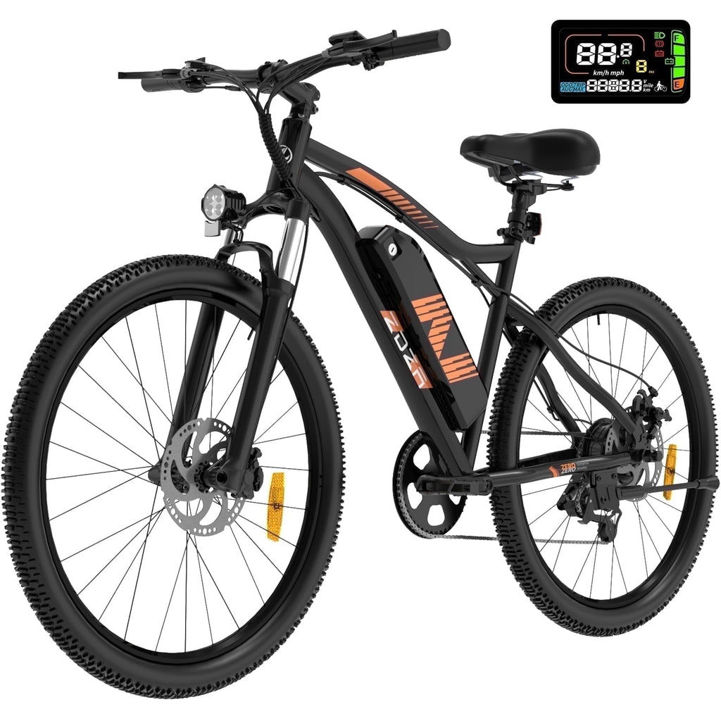ZDZA Electric Bike 26”, 1000W Peak Motor E-Mountain Bike, 22MPH 36V 10.4AH Removable Ebike for Adults, 7 Speed Electric Bicycle UL2849