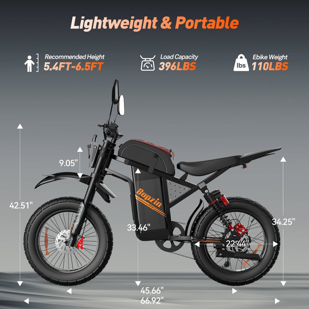 Electric Bike for Adults,1500W 35MPH,48V 20AH 30-80 Miles,20'' Fat Tire Mountain Bike with Rear Rack UL2849