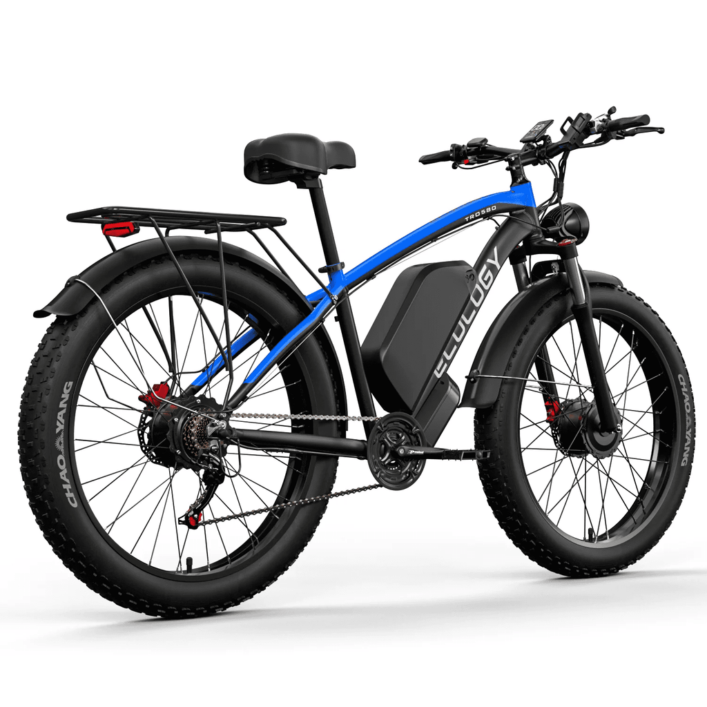 26 Fat Tire Electric Bike 6000W 52V 32Ah Electric Biycles 7Speed Hydraulic Brake