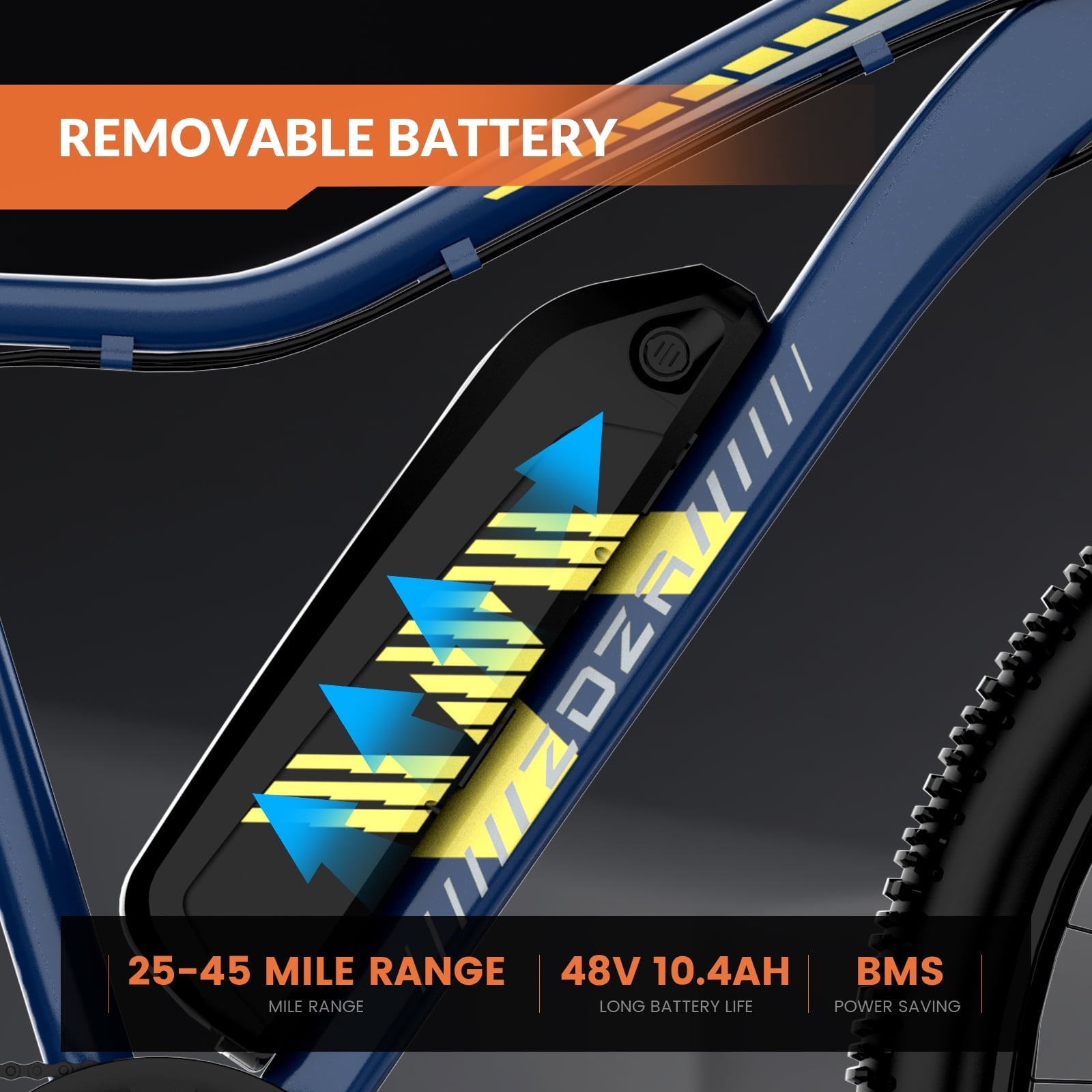 ZDZA 27.5'' Electric Bike for Adults, 1500W Motor 25MPH E-Mountain Bike, 48V 10.4Ah Removable, 7-Speed Ebike with Display UL2849