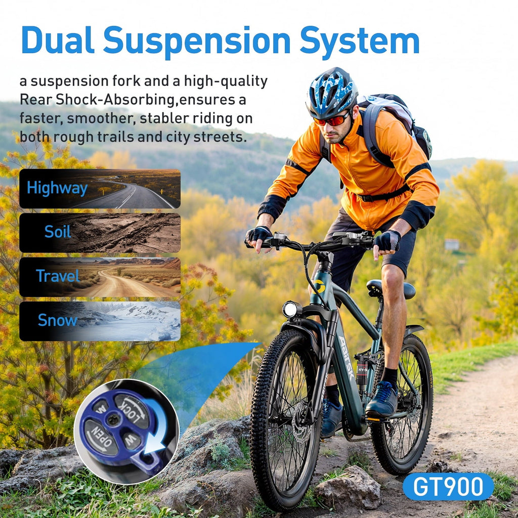 Aairsk 24'' Electric Bike for Adults, 400W E-bicycle, Top Speed 25MPH, 36V 13AH Battery, City Mountain Ebike