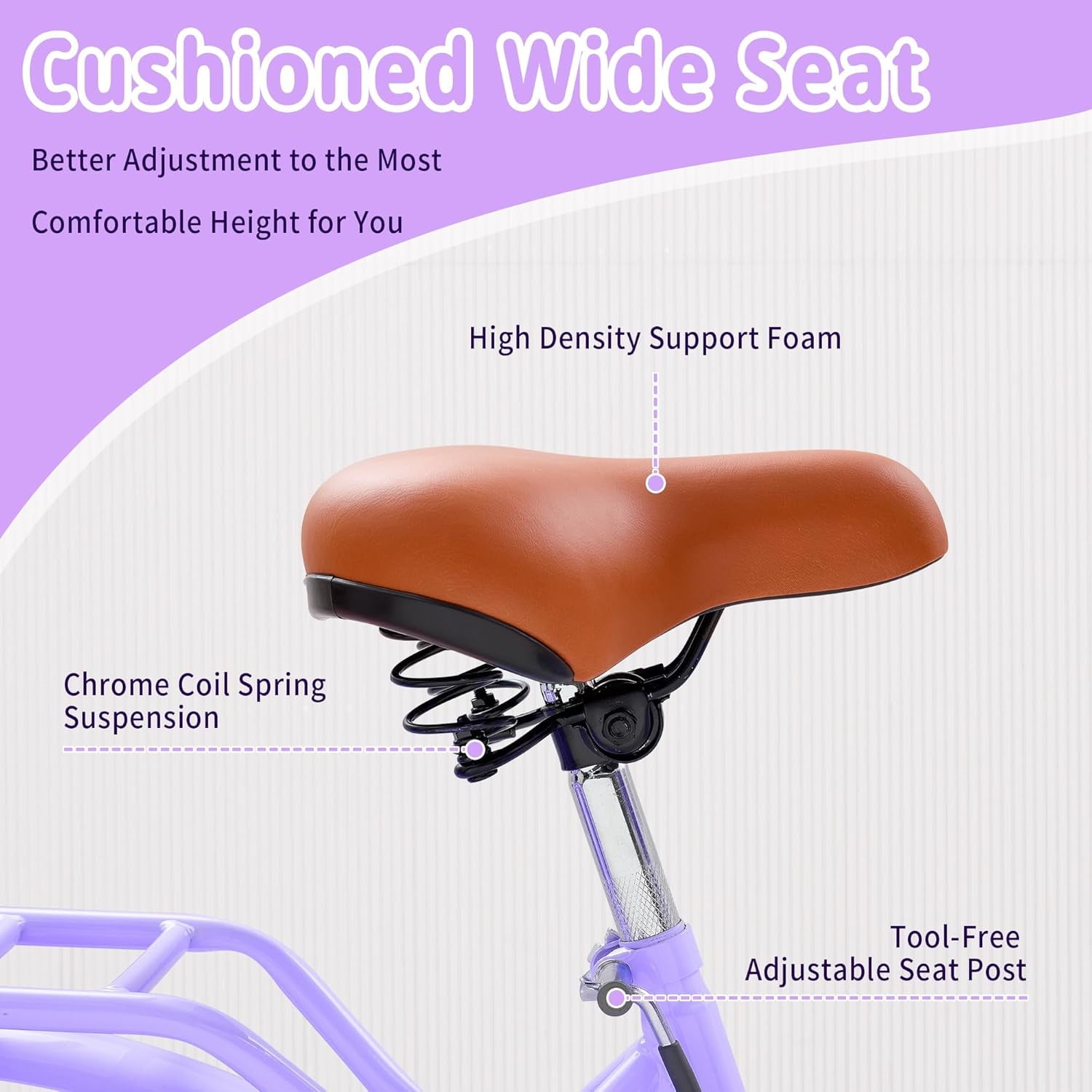 24 Beach Cruisers for Women, Pipleo Bikes for Women with Rattan Basket, 7-Speed & Step-Through Frame