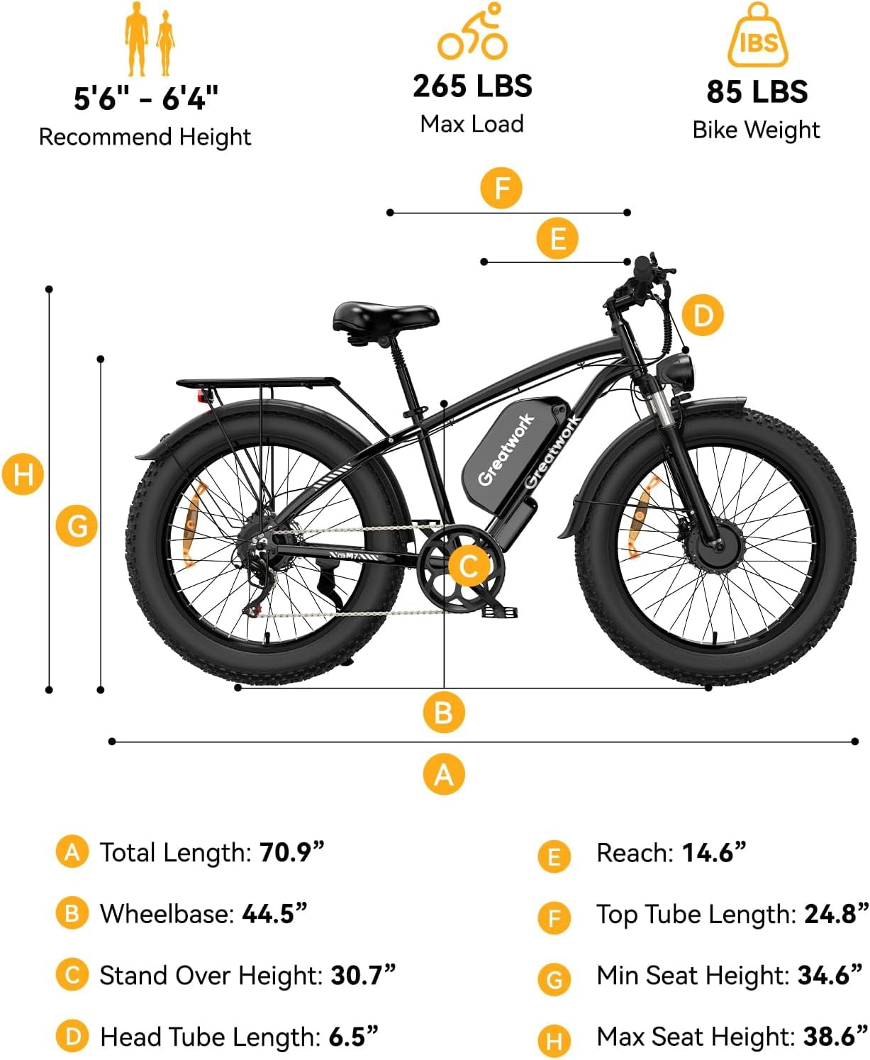 26 Electric Bike for Adult,5000w Dual Motors,up 100 Miles 52V 25Ah Ebike,26 x 4.0 Fat Tire Adult Bicycles for All Terrain,Mountain Commuter UL2849