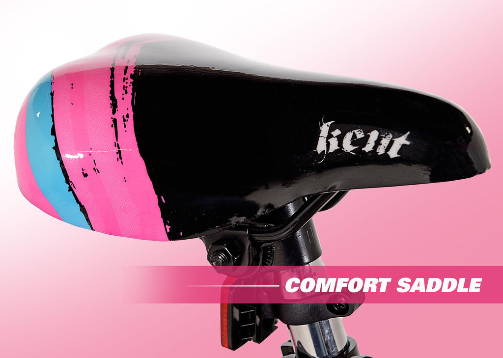 Kent Bicycles Sparkles Girls' 18 Kids Bicycle, Black and Pink