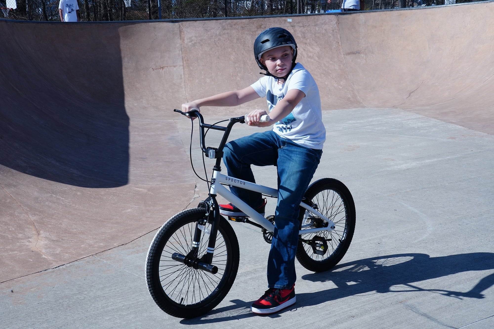 20 Kent Bicycles Spector BMX Bicycle, Fits Rider 4'2 - 5', Black/White, Child/Tween/Teen, Unisex