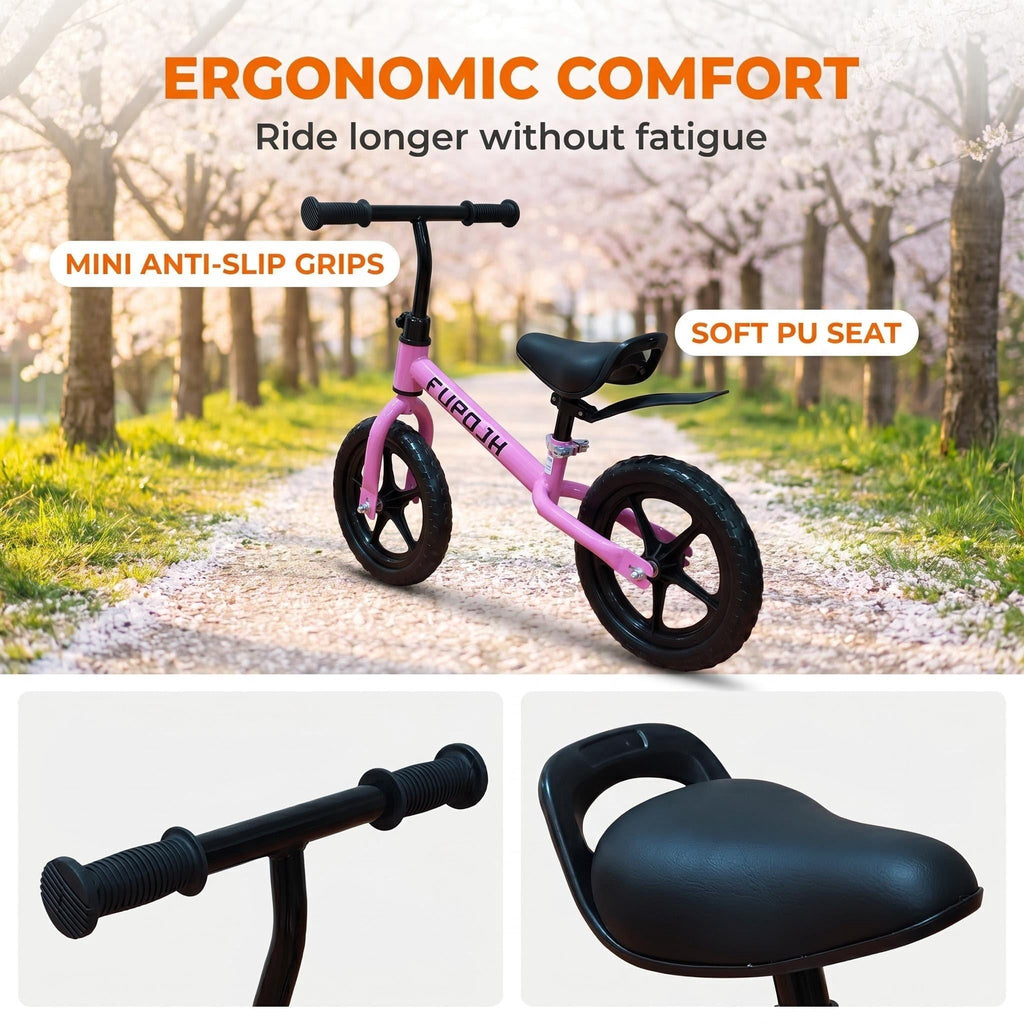 Balance bike for toddlers aged 2–5 that converts from a balance bike to a pedal bike. Kids' balance bike with adjustable seat and handlebars