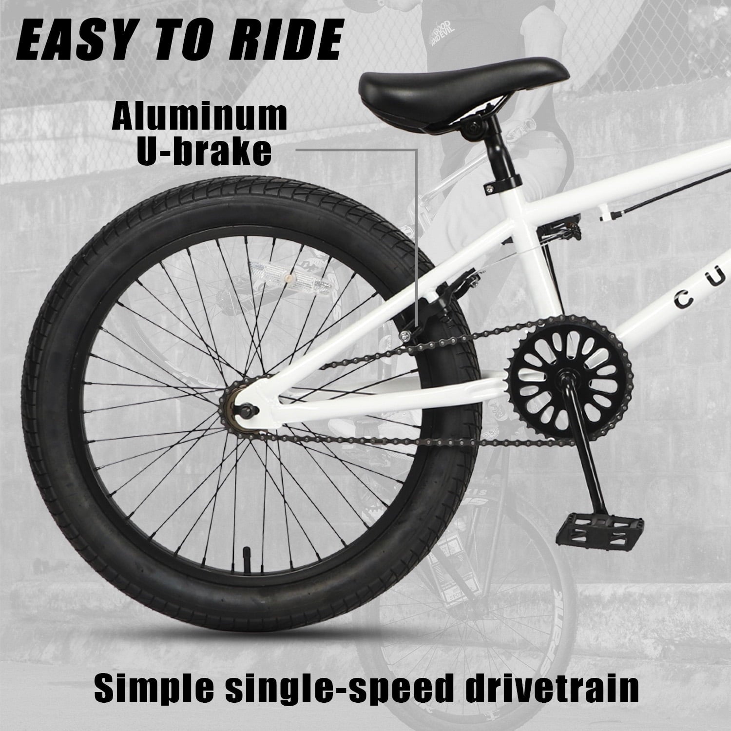 cubsala 18 in Freestyle BMX Kids Bike for Age 5-8 Years Old Boys Girls,Blue