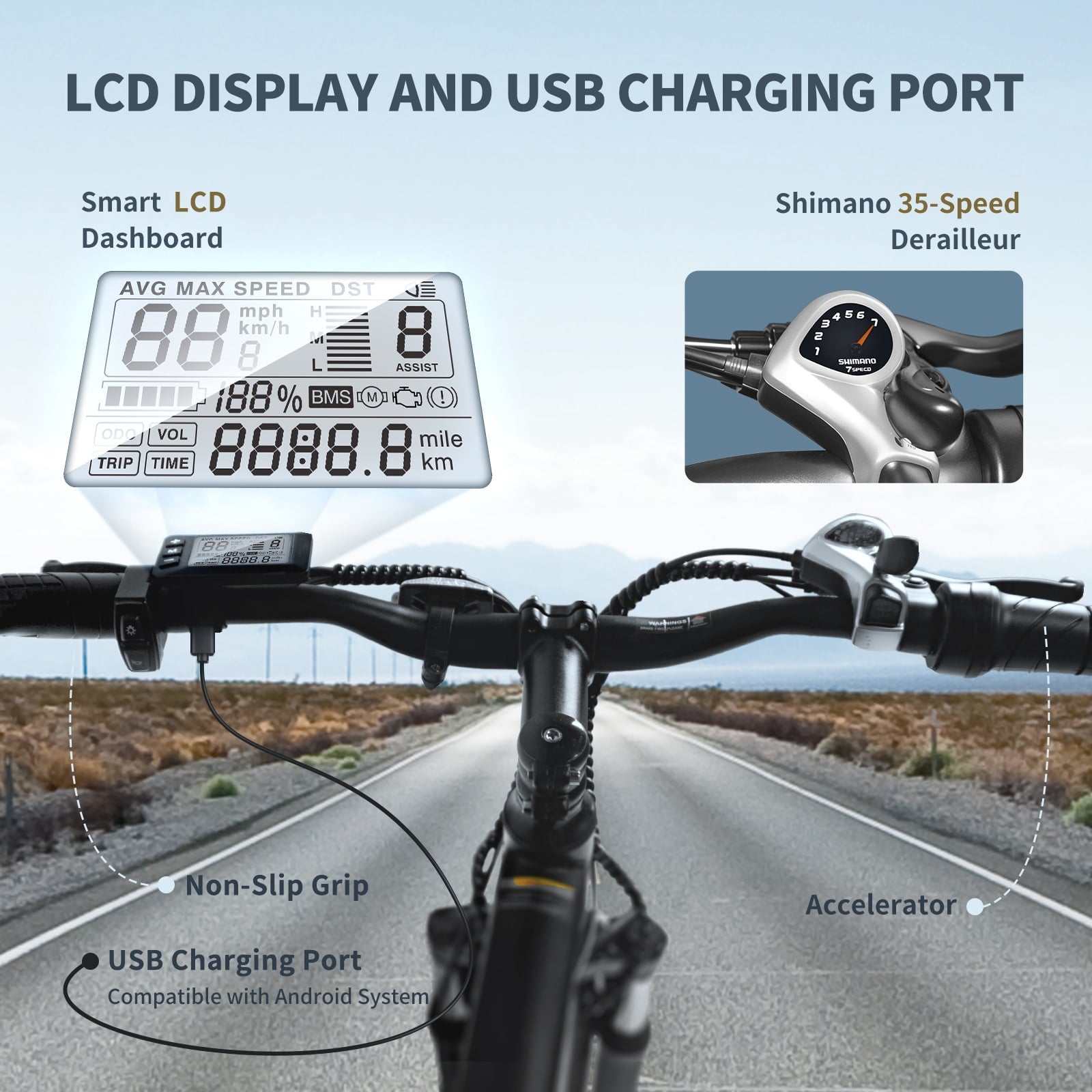 VTOKW 500W Electric Bike for Adults, 26 Electric Bicycles, 36V 10.4Ah Battery, 20MPH Ebike, E-Bike UL2849