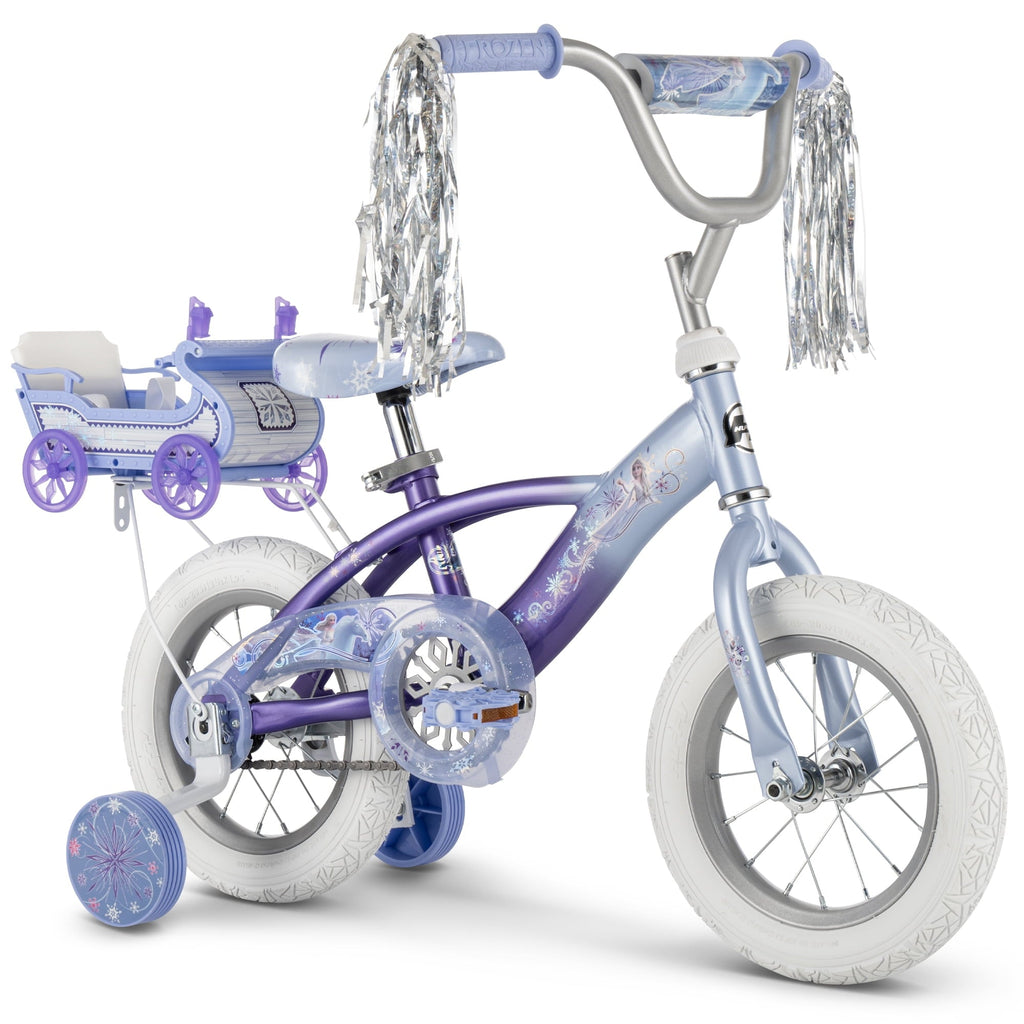 Huffy 12 Disney Frozen Kids' Bike, Fits Riders 37”-42”, Purple, Youth, Girl's
