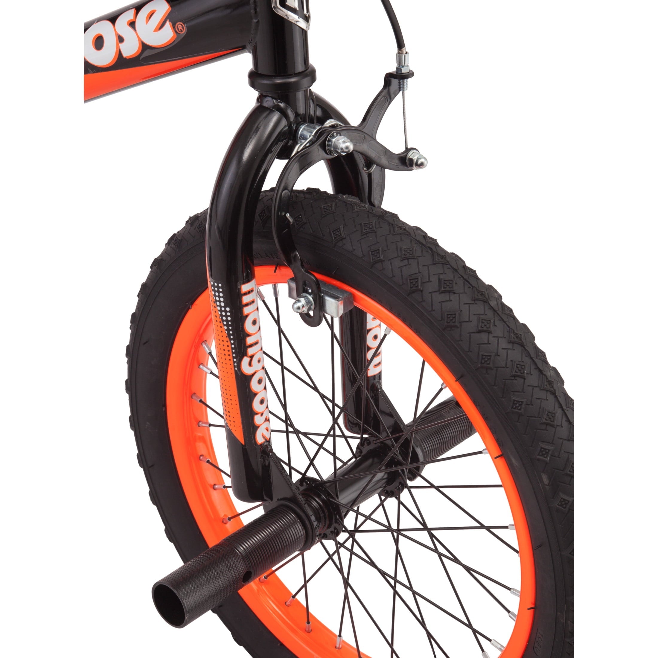Mongoose Mutant Kids BMX Style Boys Bike, 16-in. Wheels, Kids Ages 3 - 5, Black & Orange