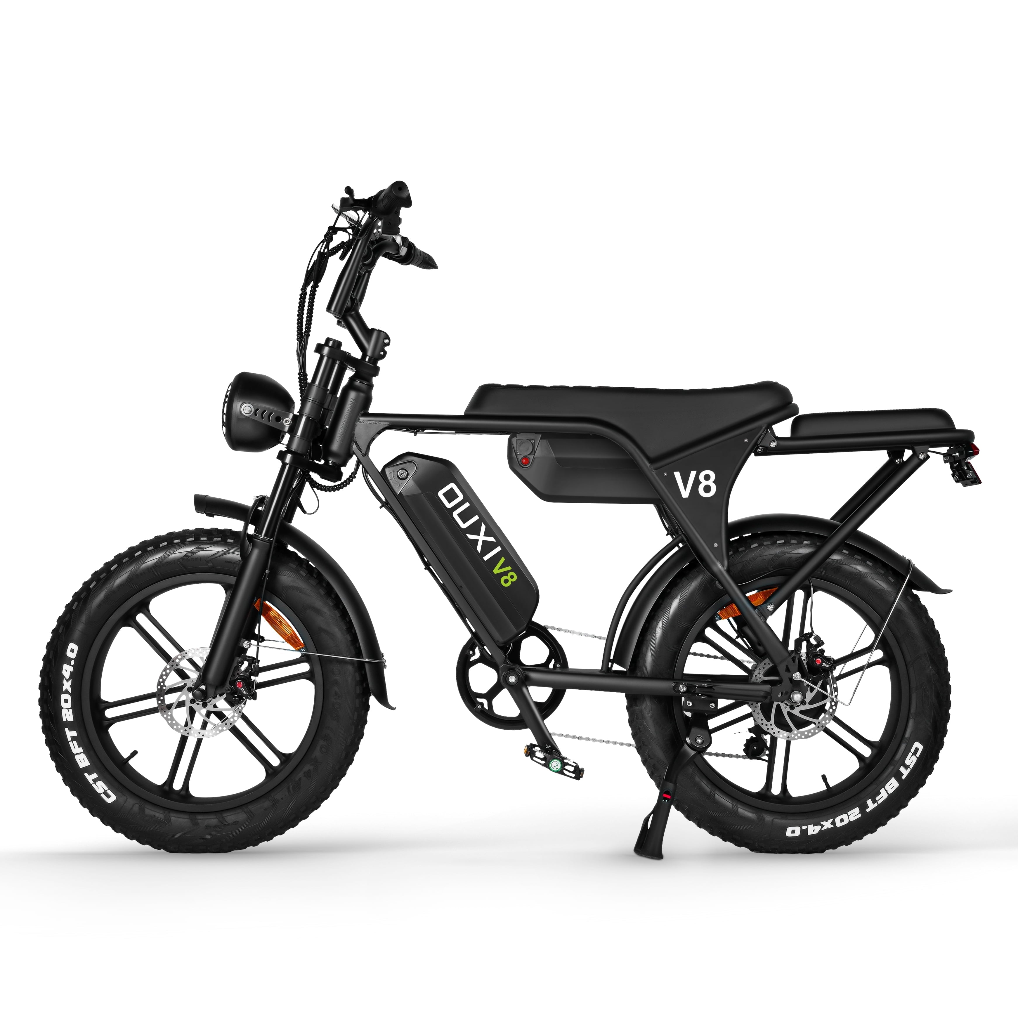 Hipatoo V8 Max Electric Bike for Adults,20 Fat Tire Ebike Electric Mountain Bike 750W 31MPH,48V 30Ah Battery UL2849