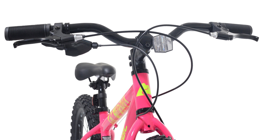 20 Ozark Trail Mountain Bike, 7 Speed, Fits Rider 3'11-4'4, Pink, Child/Tween/Teen, Unisex