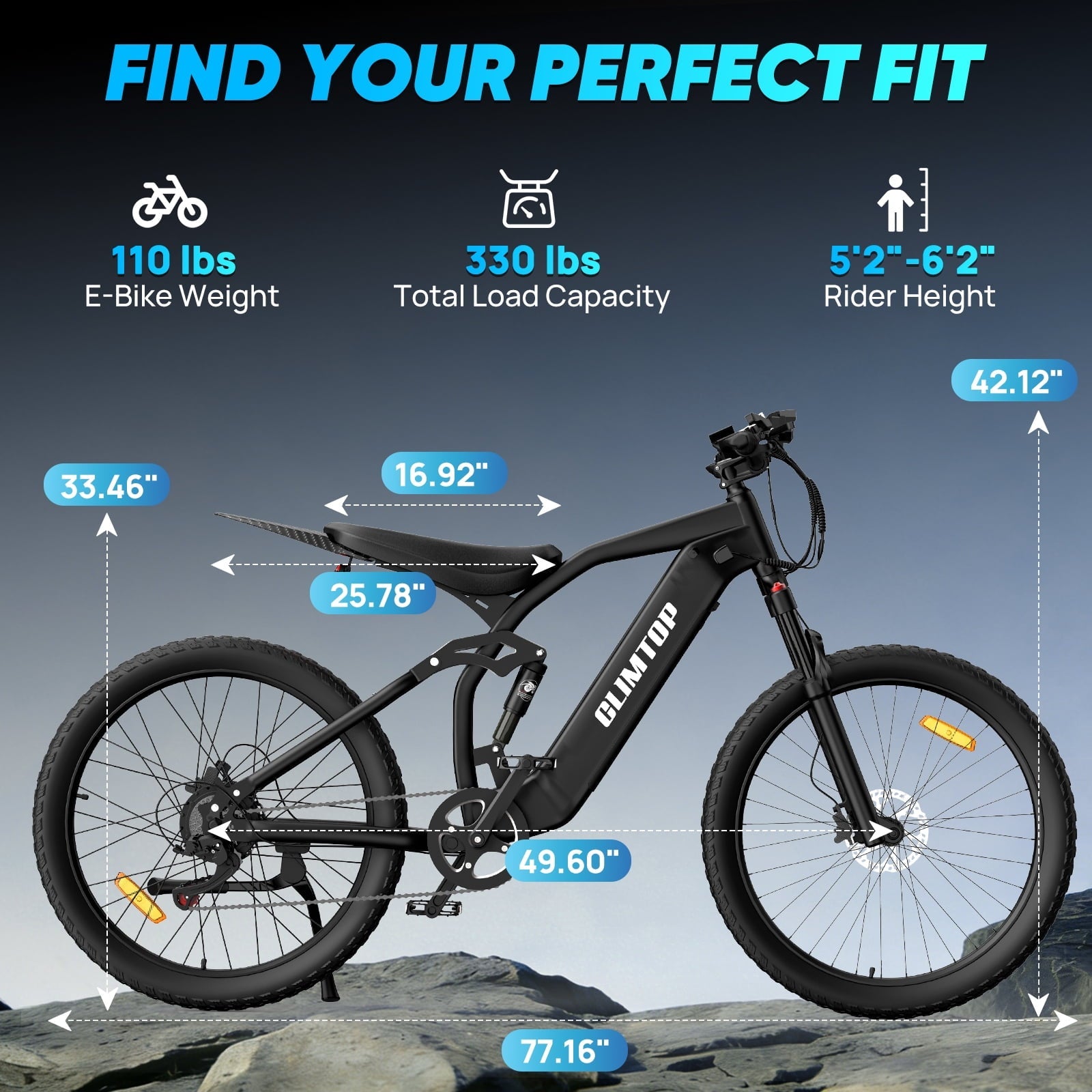 Electric Dirt Bike for Adults/Teens,Peak 2600W,Anti Theft Alarm Electric Motorcycle,60V 23AH,Max 100 Miles Removabale Battery,14/12 Tire Mountain Bike UL2849