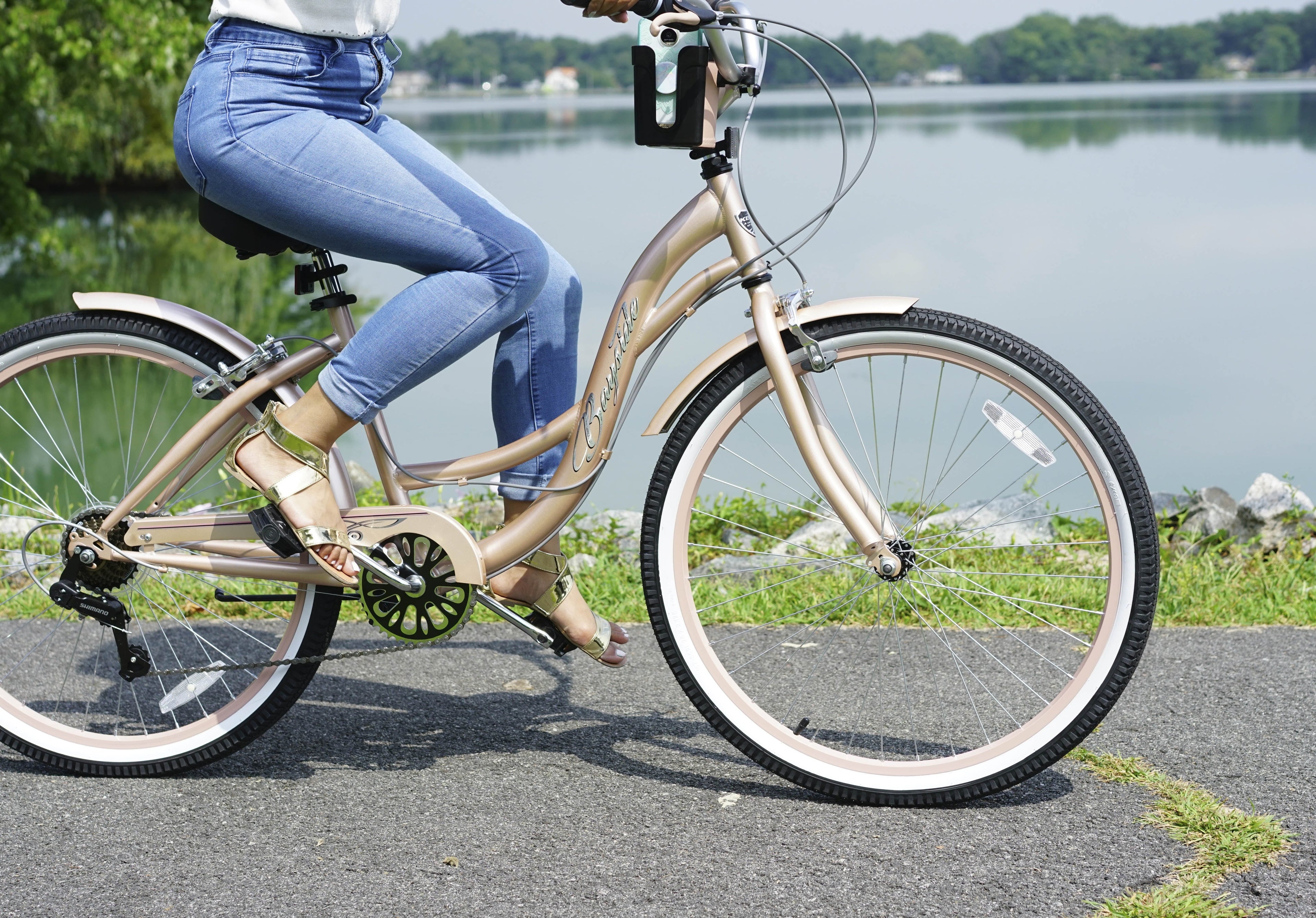 26 Kent Bayside Cruiser Bicycle, Fits Rider: 5'2-5'10, Rose Gold, Adult, Unisex