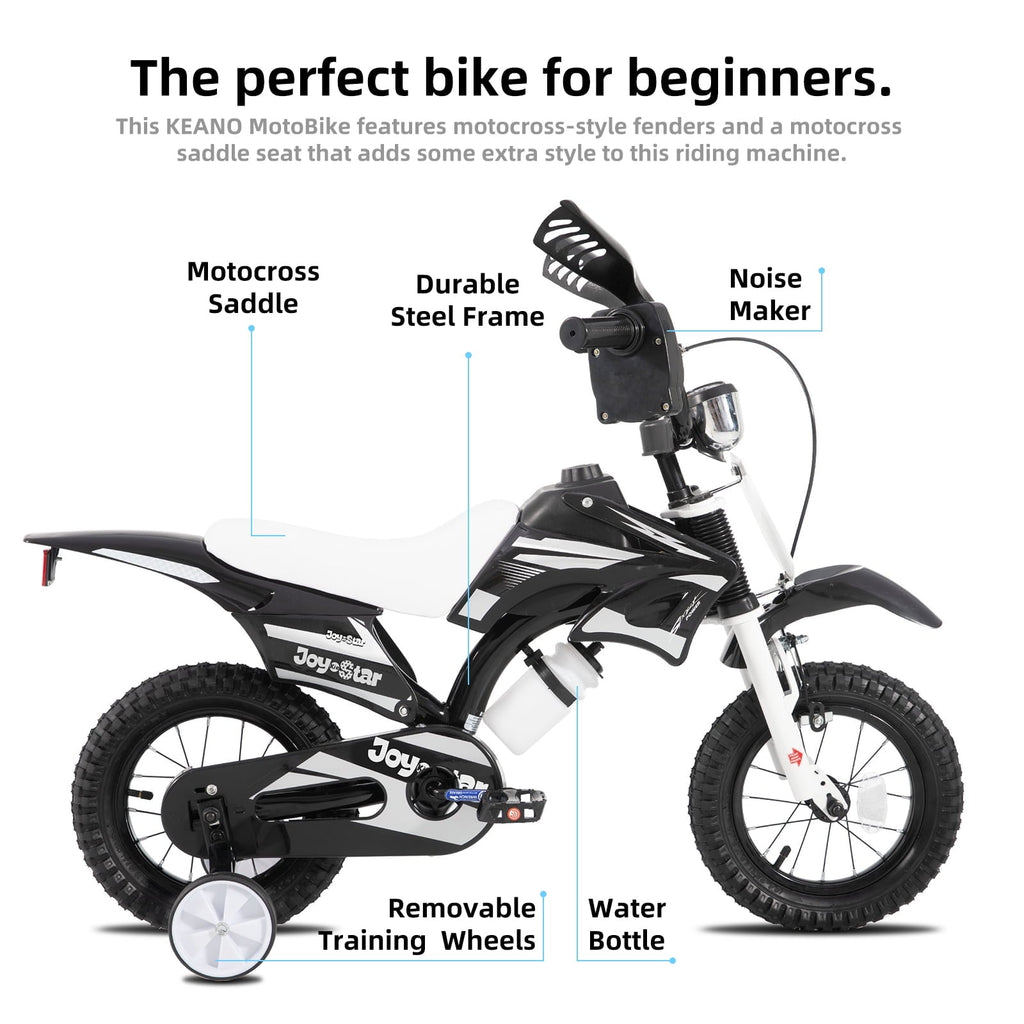 JOYSTAR Motocross Style Kids Bike for Boys Girls Ages 4-7 Years, 16 Inch Children Bicycles Blue