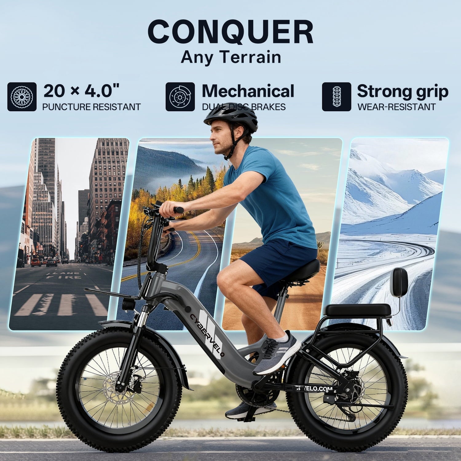 1000W Folding Electric Bike,48V 20AH Removable Battery EBike,30+MPH,80 Miles Max Range Electric Bike for Adults, 20 Fat Tire Foldable ebike, Adult Electric Bikes for Commute All Terrain