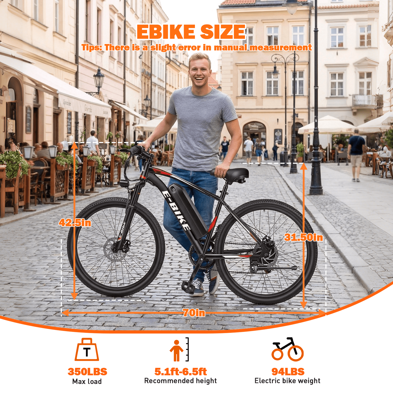 BroPath Electric Bike for Adults, 14 Folding Ebike, Electric Bicycle with 576WH Battery, 21MPH,20+ Miles(MAX),450W High Motor,Multi-Shock Absorption,Commuting Mini E Bikes,UL2849,Ebike for Teens