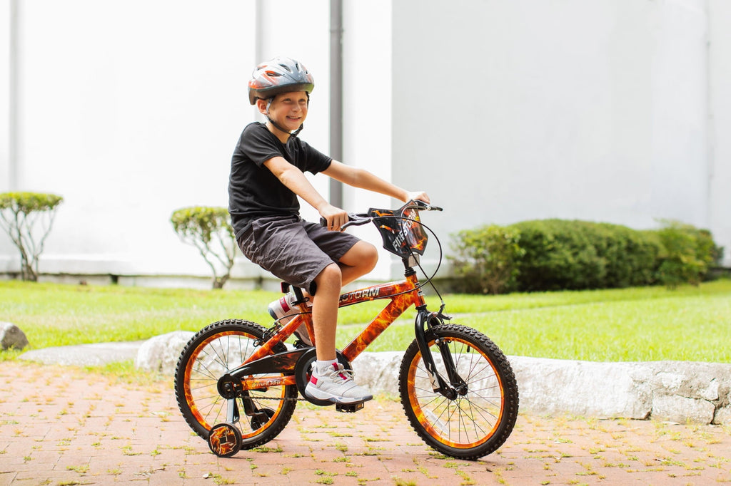 Dynacraft Firestorm Boys 18 BMX Bike, For Ages 6-9, Durable Steel Frame