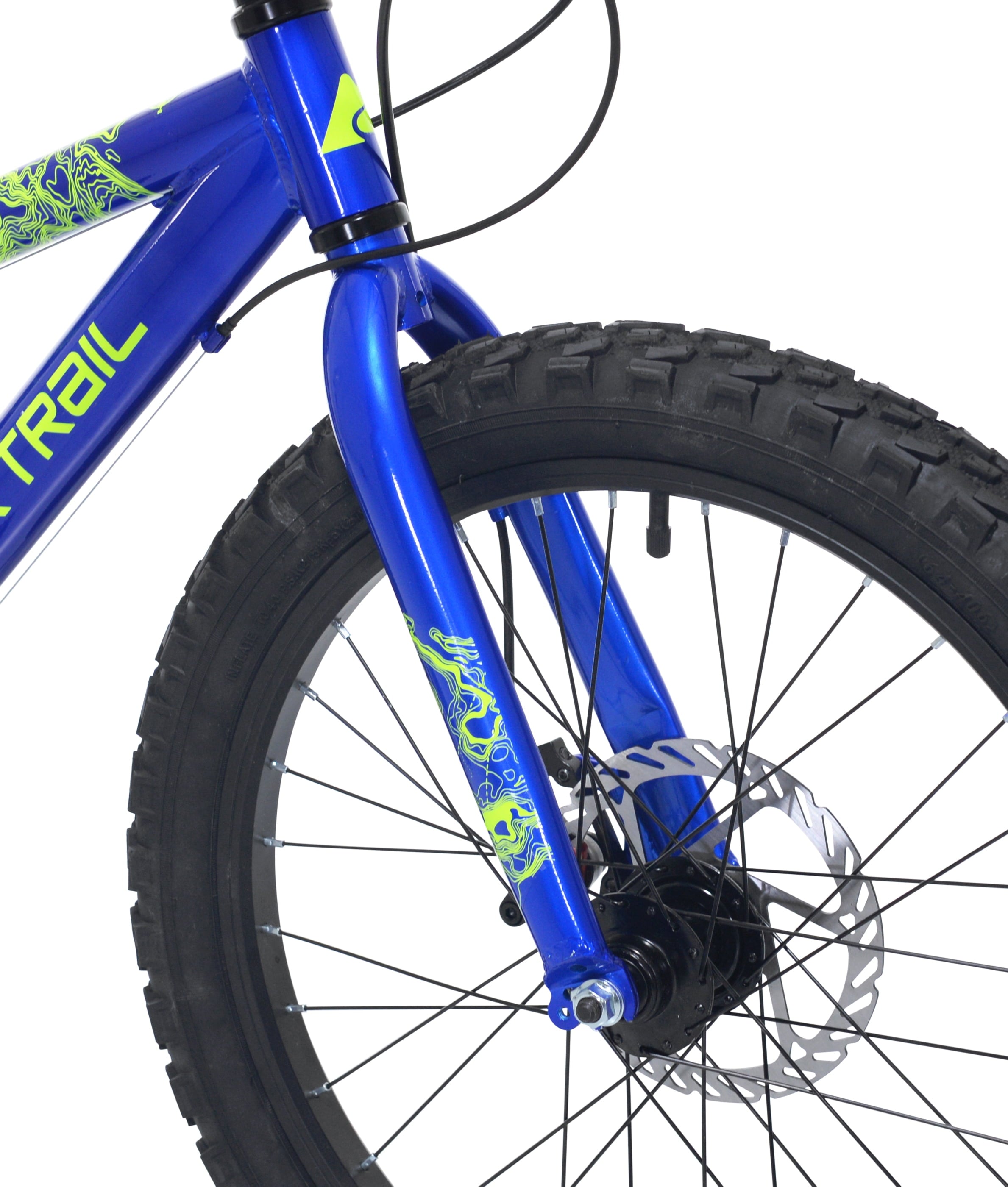 20 Ozark Trail Mountain Bicycle, 7 Speed, Fits Riders 3'11-4'4, Child, Unisex, Blue