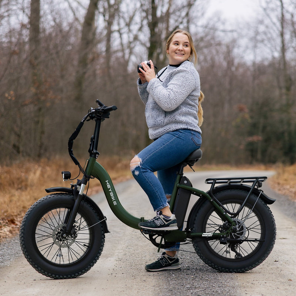 Heybike Ranger 2.0 Electric Bike for Adults, 1400W Peak Motor Foldable Ebike with 600Wh Removable Battery, 20 Fat Tire All-Terrain Electric Bicycle with Front Suspension, UL 2849
