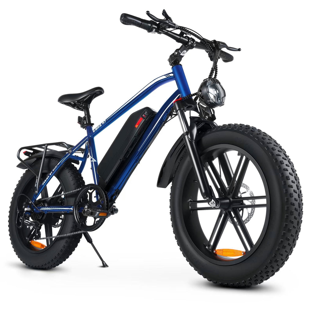VTOKW Electric Bike, Peak 1000W Electric Bicycles for Adults, 20X4.0 Fat Tire Ebike, 48V/13AH Battery, 25MPH E-Mountain Bike for Cycling & Off-Road, 7-Speed Front Suspension Ebike for Adults UL2849
