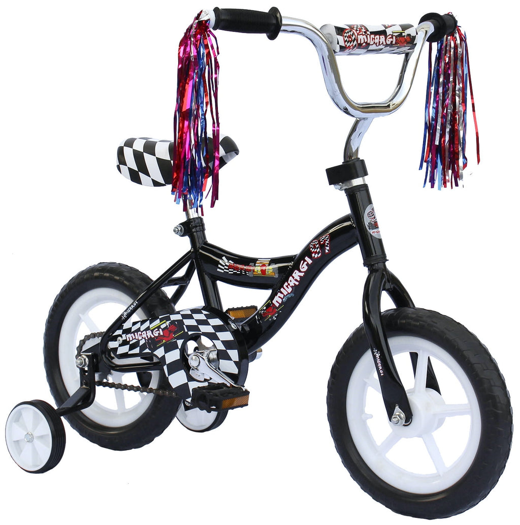 USToyOutlet 12 Kid's Beginner Bicycle for 2-4 Years Old Boys' and Girls' Bike Foam Tire for Indoor Use No Brake - Pink