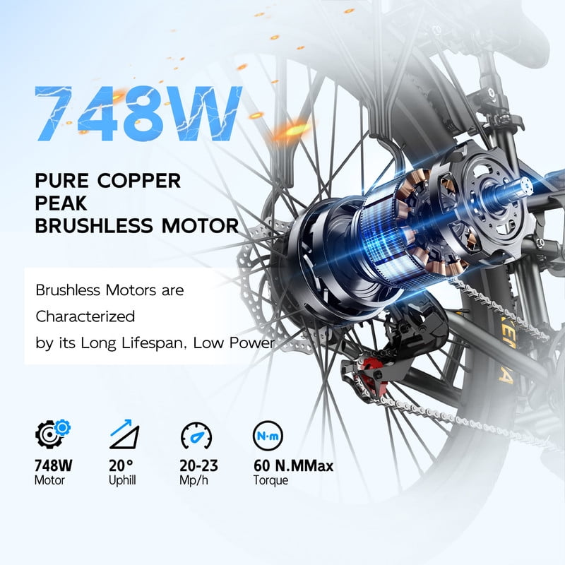 Unibike 26Electric Mountain Bike for Adults, 400W Brushless Motor Ebike, Top Speed 22MPH, 36V 13AH Lithium Battery, Gray