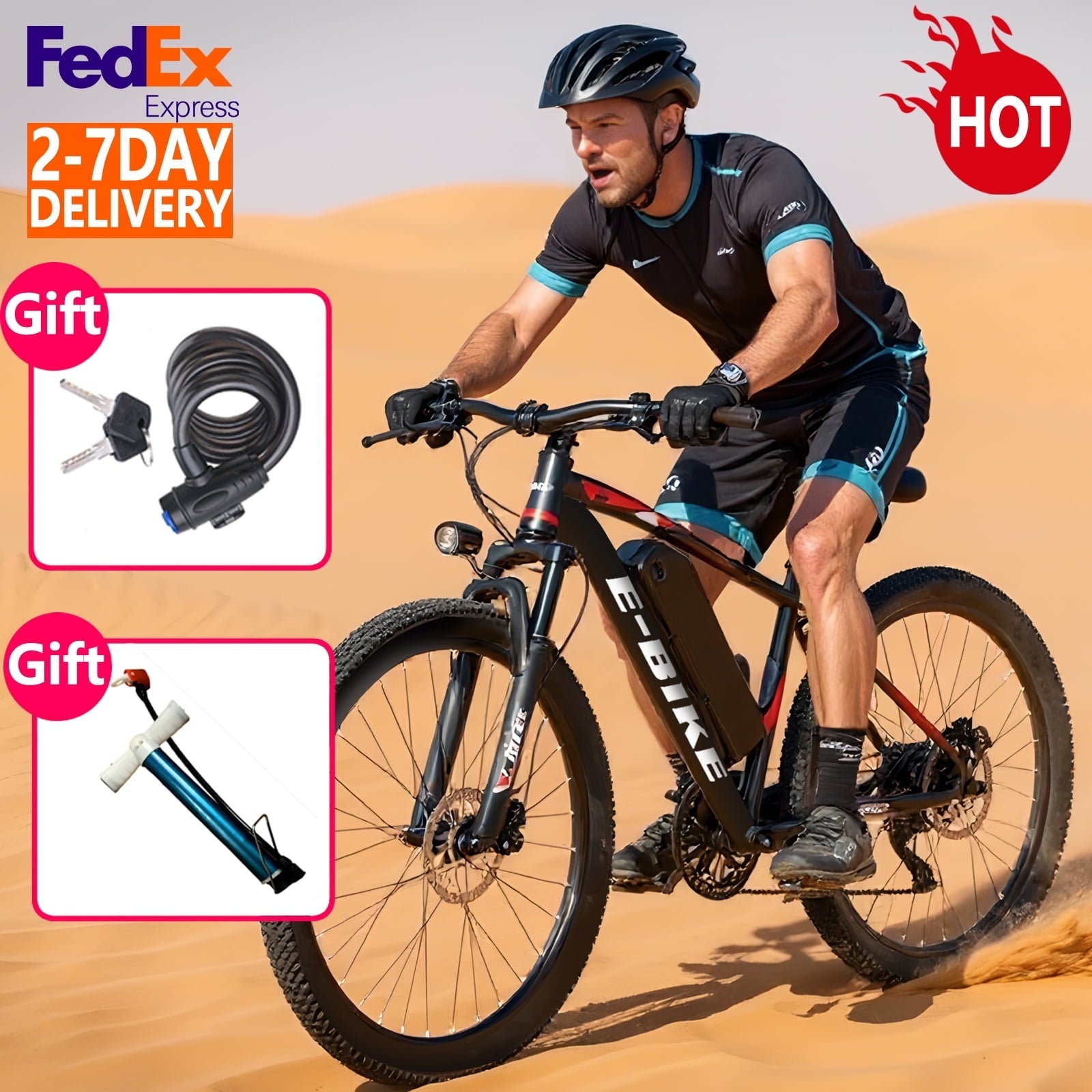 Setohet 26 Electric Bike for Adults, ebike 1200W Peak Power Motor, 45Miles 20MPH 432Wh Battery,7-Speed, UL 2849
