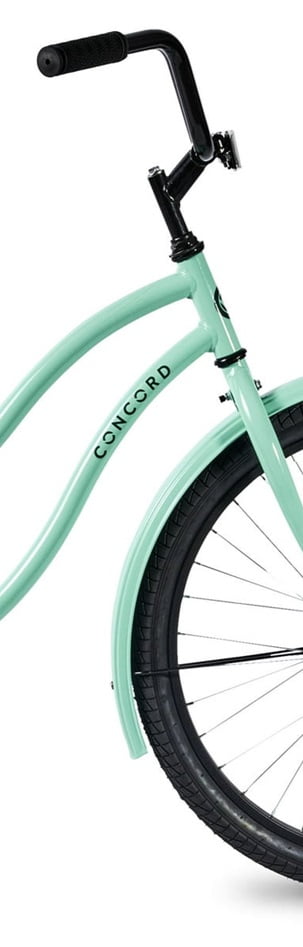 Concord 24 Pacifica Cruiser Bicycle, Fits Riders 4'6 - 5'6, Teen, Unisex, Sea Green