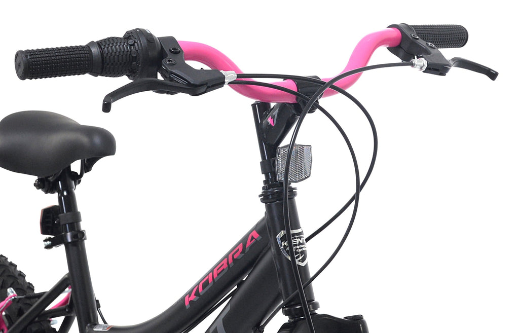 20 Kent Kobra Mountain Bicycle, Fits Rider 4'2 - 5', Black/Pink, Child, Unisex