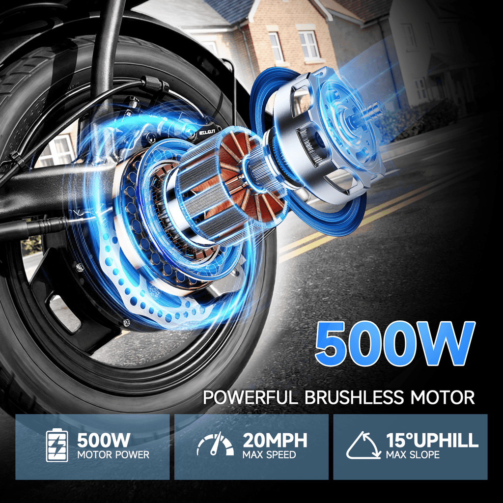 Electric Bike for Adults with Basket,500W Peak Motor,35 Miles 20 MPH,432WH Battery,14 Folding Ebike Bicycle,UL2849
