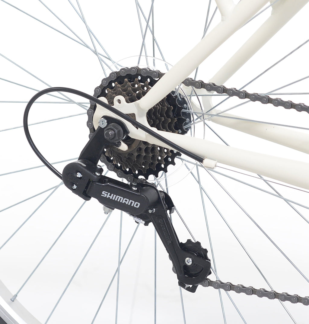 Concord 27.5 Laguna Comfort Bicycle, 27.5 Wheels, Fits Adult Riders 5'4-6'2, Unisex, Cream