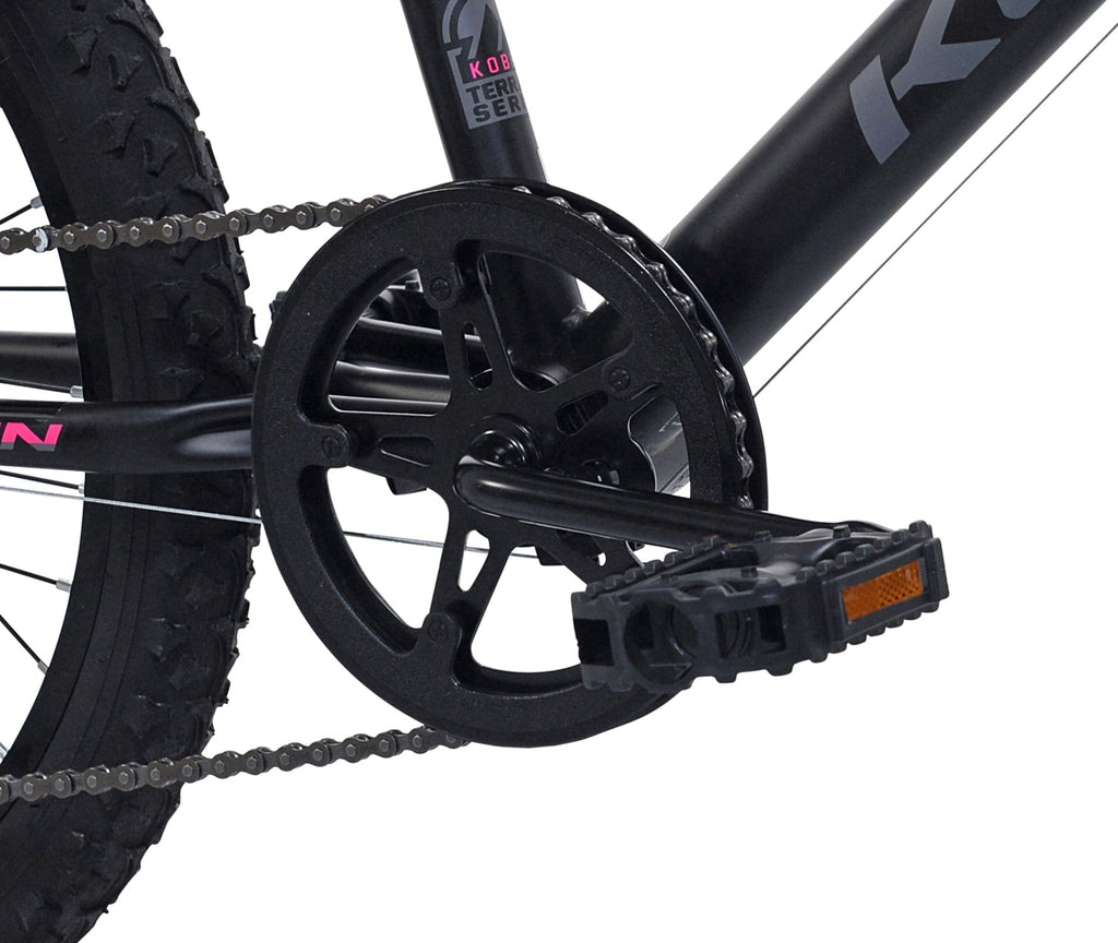 20 Kent Kobra Mountain Bicycle, Fits Rider 4'2 - 5', Black/Pink, Child, Unisex