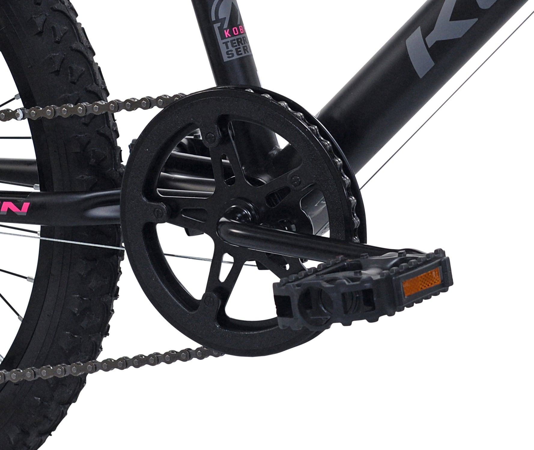 20 Kent Kobra Mountain Bicycle, Fits Rider 4'2 - 5', Black/Pink, Child, Unisex