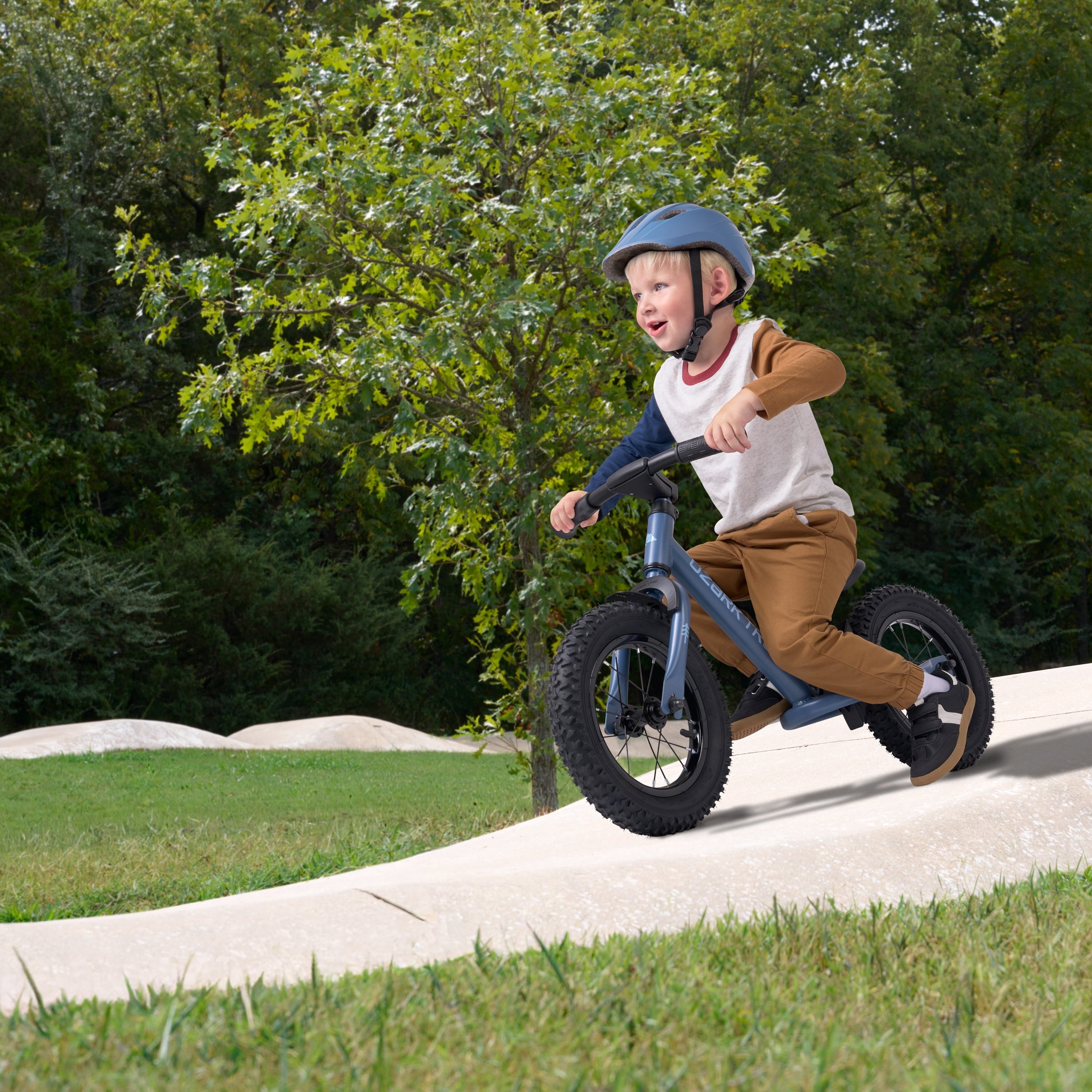 Ozark Trail 12 M.1 Timber Kids' Balance Bike, Blue, Unisex