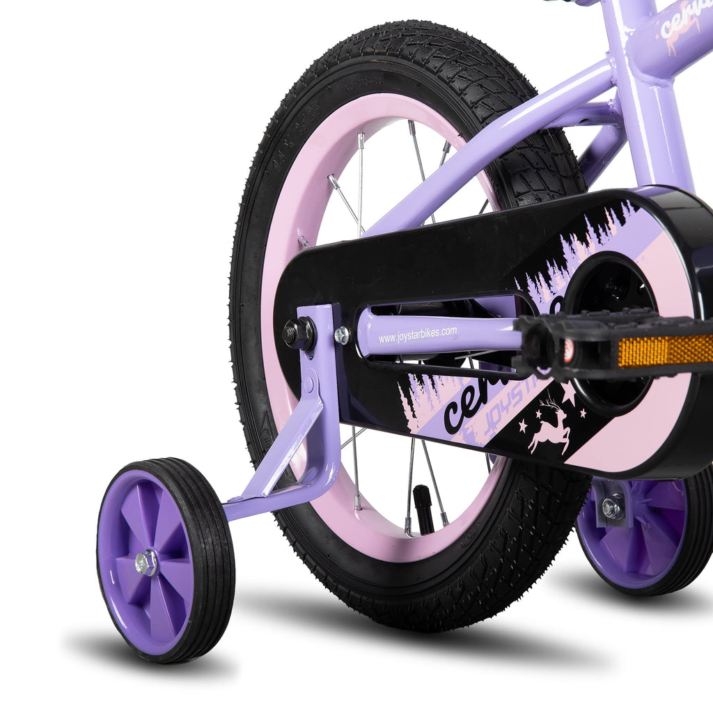 JOYSTAR Cervine 14 inch Kids Bike for Boys and Girls, Children Bicycle in Pink