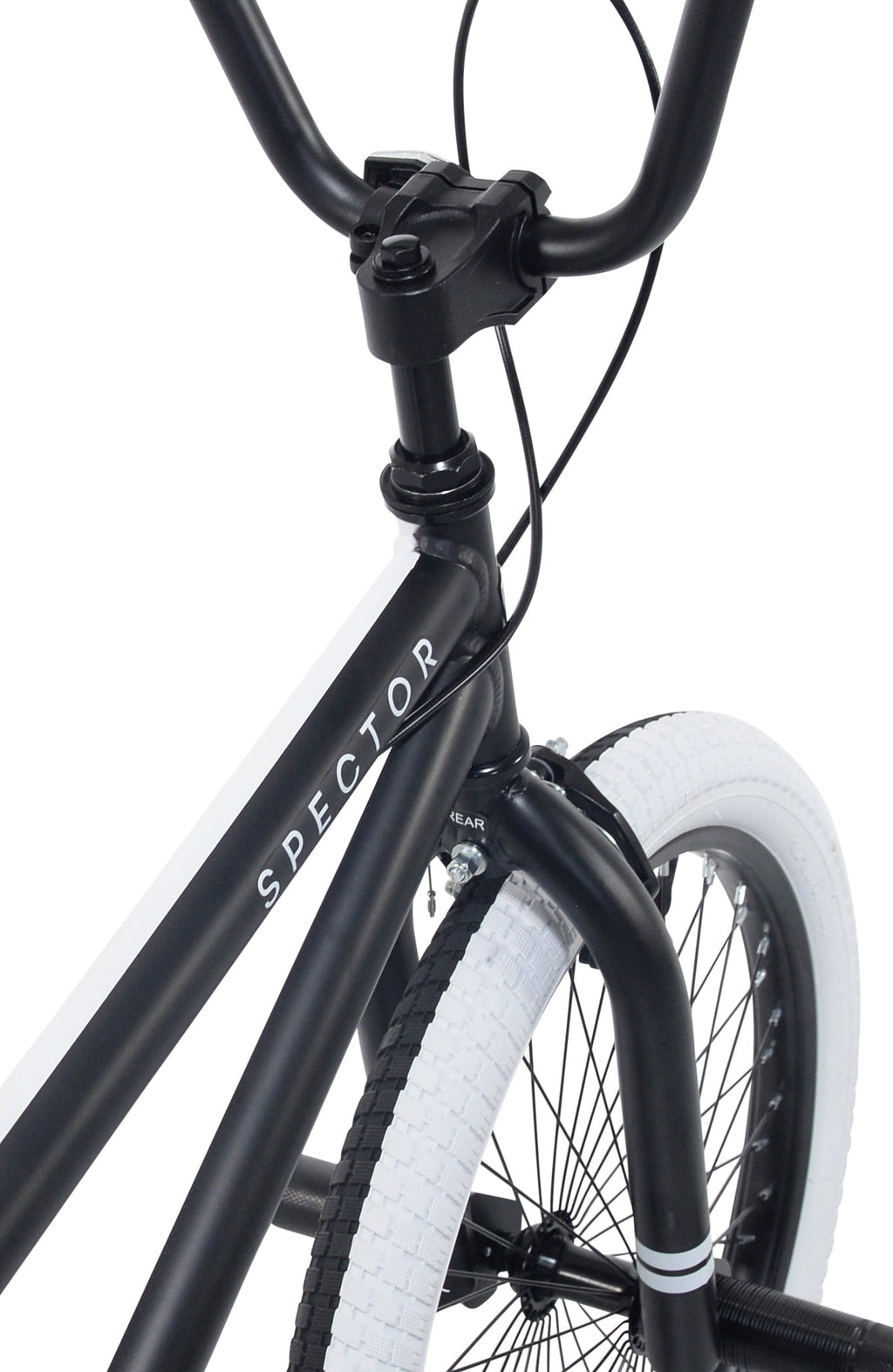 20 Kent Bicycles Spector BMX Bicycle, Fits Rider 4'2 - 5', Black/White, Child/Tween/Teen, Unisex