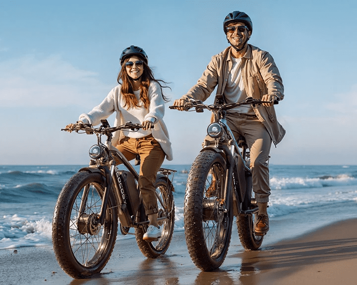 26 Fat Tire Electric Bike 6000W 52V 32Ah Electric Biycles 7Speed Hydraulic Brake