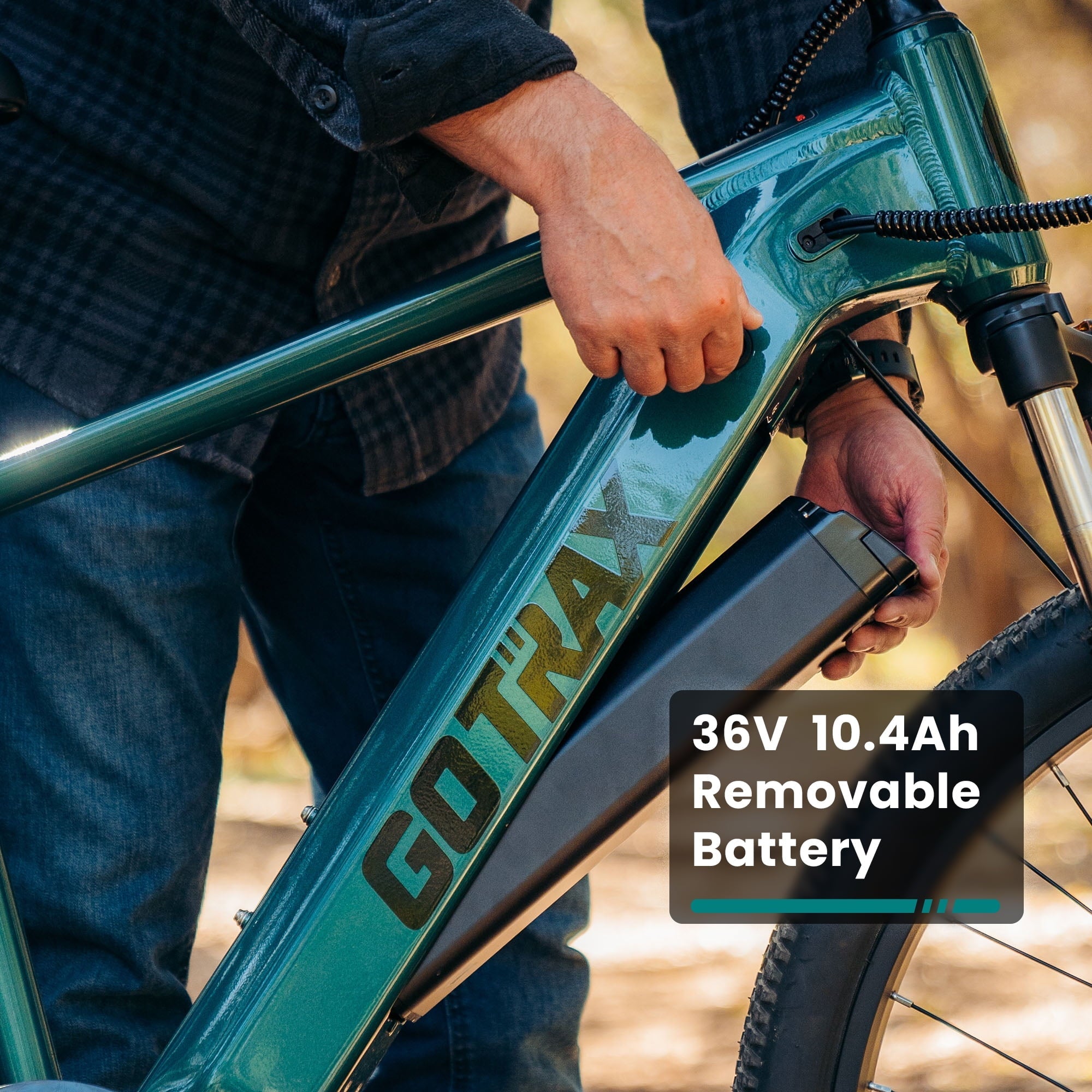 GOTRAX D1RT 27.5 Adult Electric Mountain Bike, 350W 36V 10.4Ah Shimano 7 Speed 20mph Up to 300lb E-Bike,Grey
